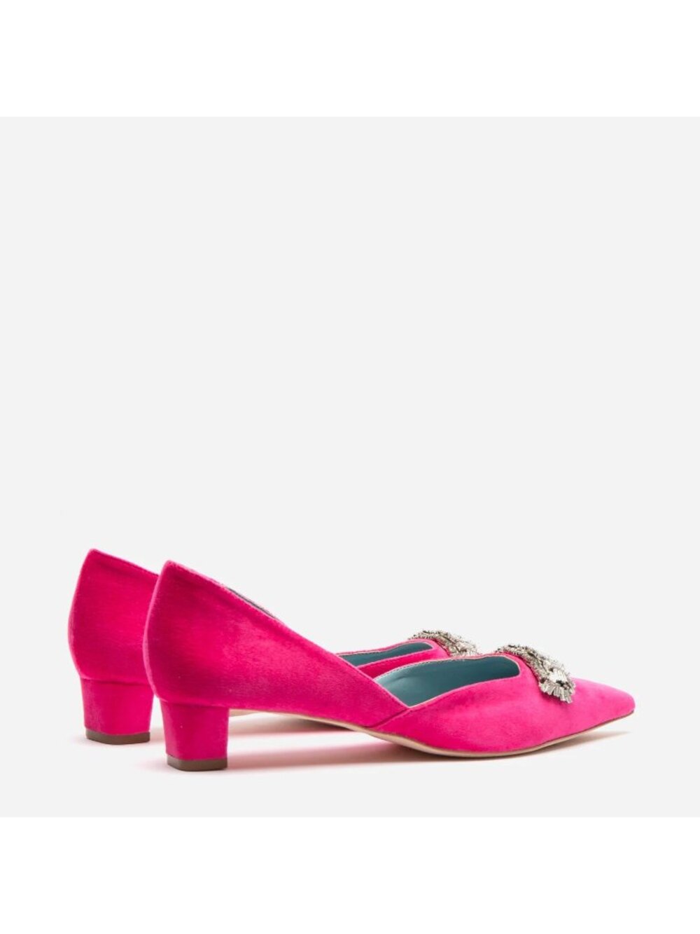 Frances Valentine Paula Mini Block Heel in Pink - Picture 14 of 15